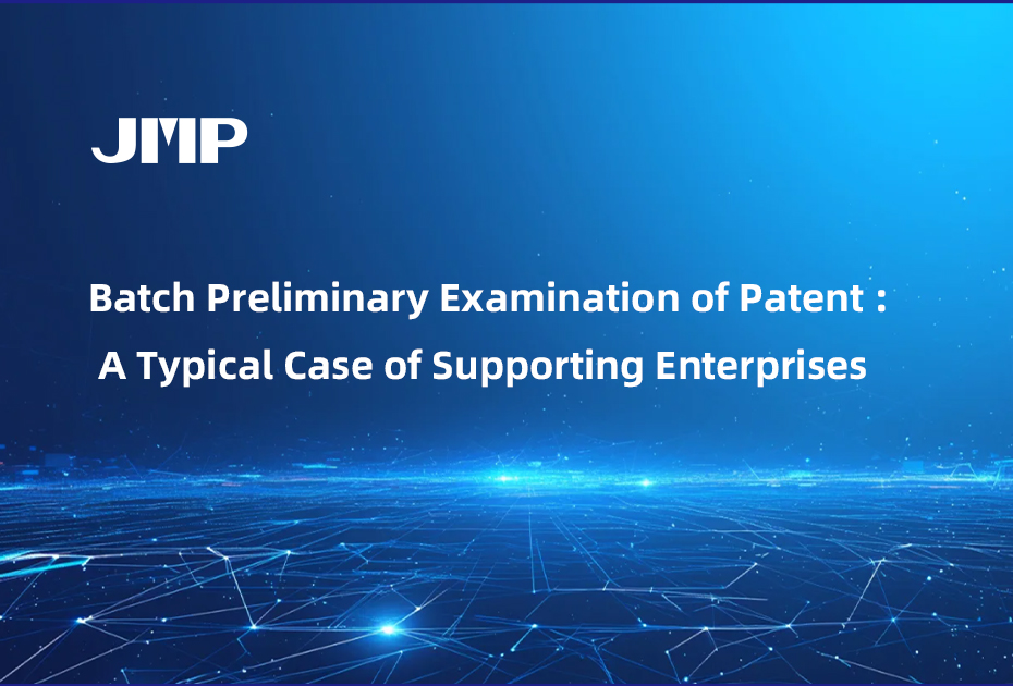 Batch Preliminary Examination of Patent Applications: A Typical Case of Supporting Enterprises